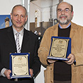 Preisträger Jörg Bier und Ibrahim Göksongur